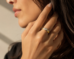 14K Two-Tone Gold Diamond Ring