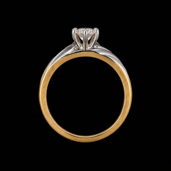 14K Two-Tone Gold Diamond Ring