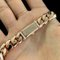 Sleek Lock with Diamonds or Gemstones