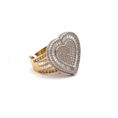 10 kt Heart Zirconia Ring.