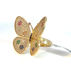 14 kt Butterfly Ring.