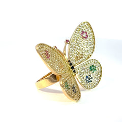 14 kt Butterfly Ring.
