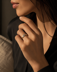 14K Two-Tone Gold Diamond Ring