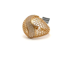 14 kt Woven Ring.