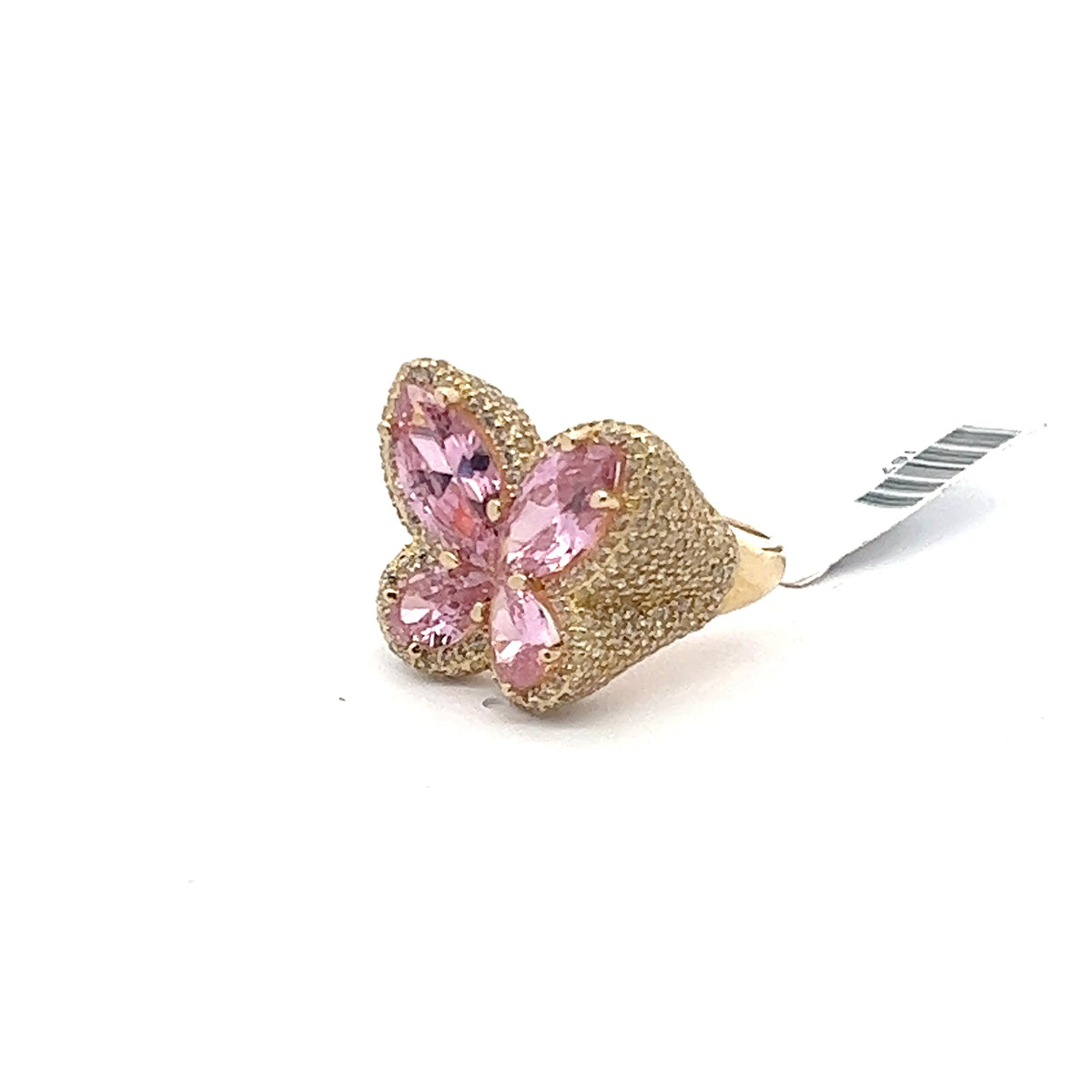 14 kt Pink Butterfly.