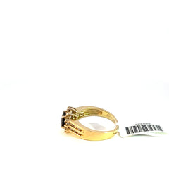 14 kt Diamond Flower Ring