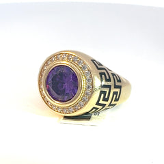 14 kt Purple Stone Ring
