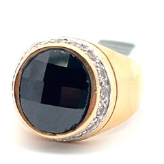 14 kt Black Stone Ring.