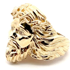 10 kt Christ Face Ring.