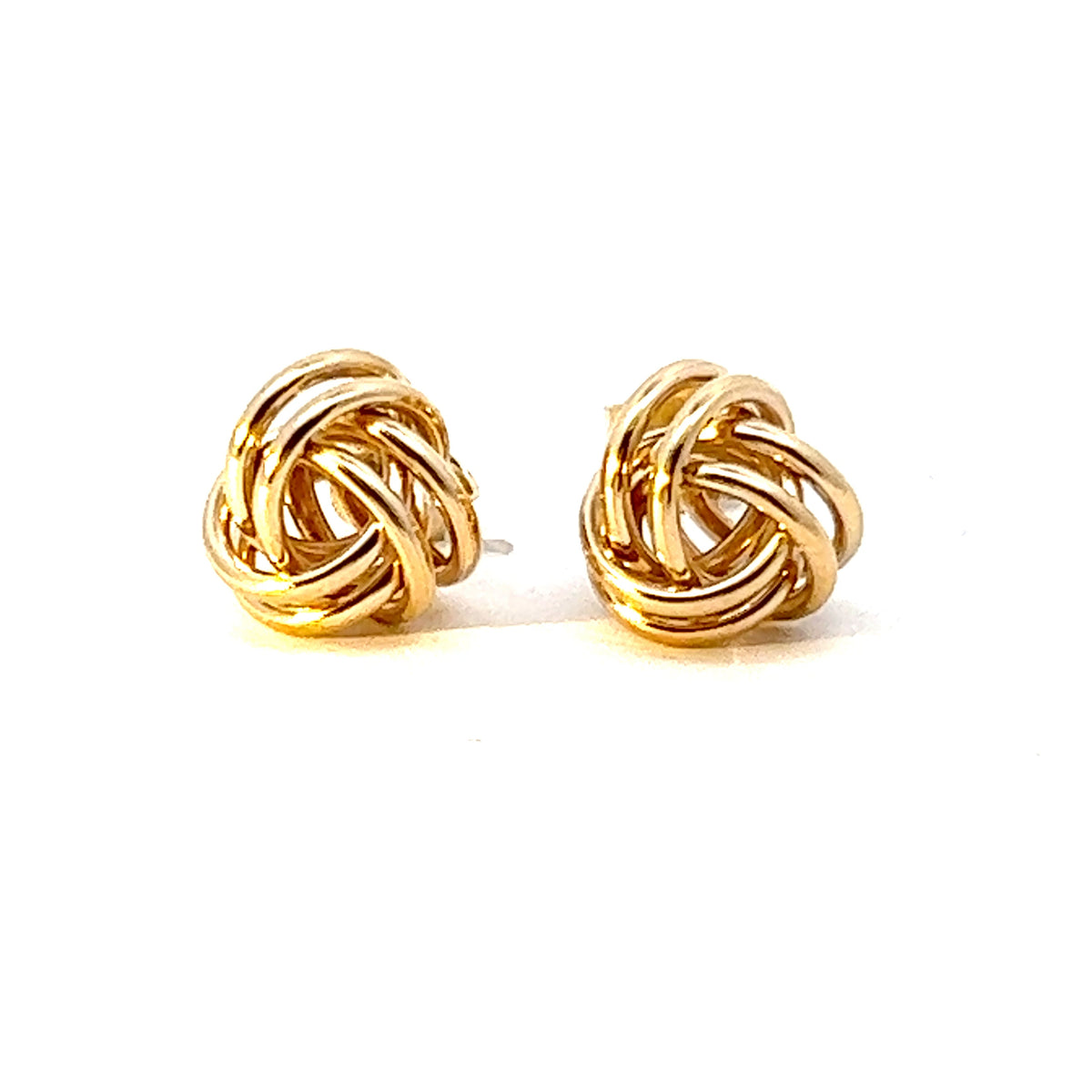10 kt knotted earrings.
