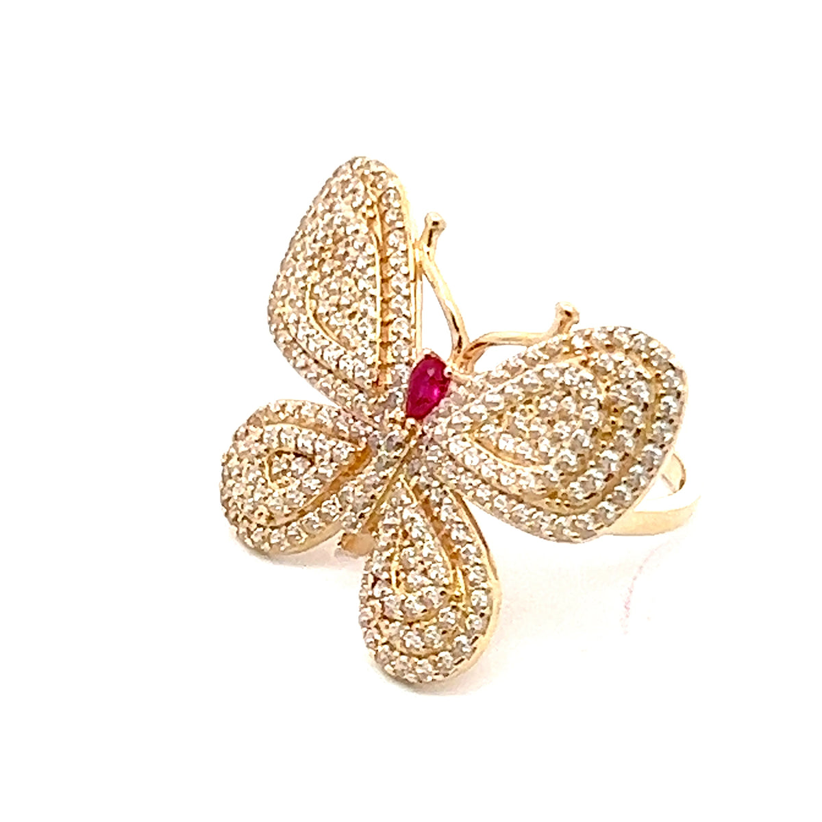 10 kt Butterfly Ring.