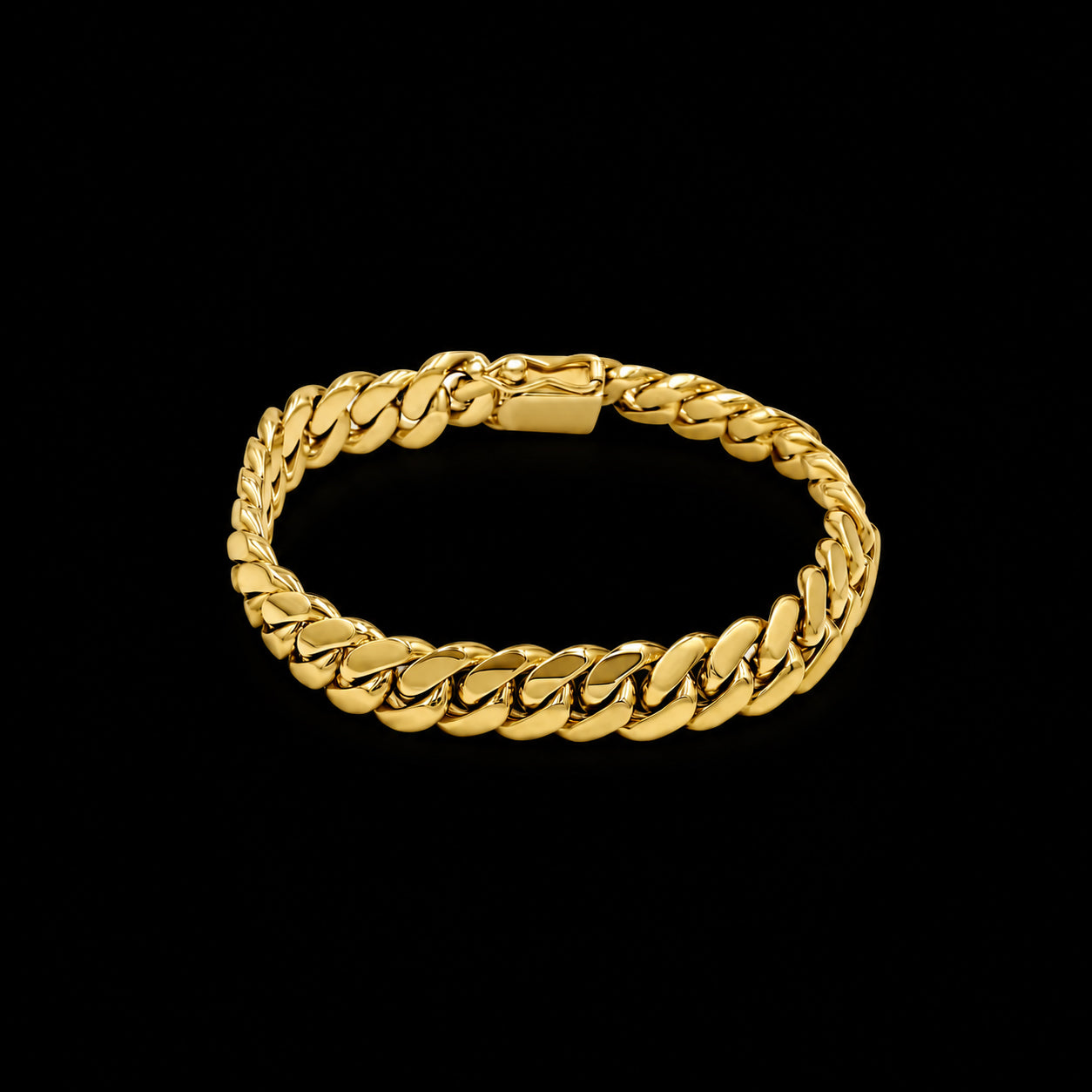 Custom Cuban Link Bracelet — Yellow Gold