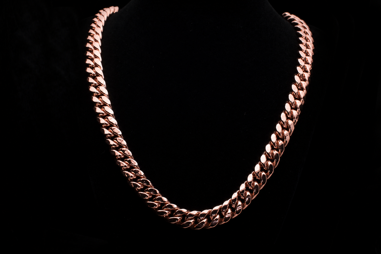 Custom Cuban Link Chain — Rose Gold